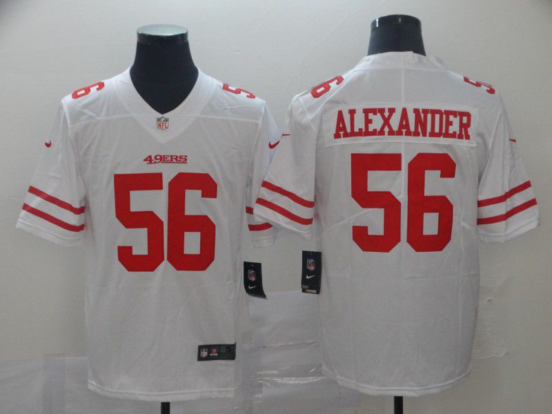 Men San Francisco 49ers #56 Alexander White Nike Vapor Untouchable Limited Player NFL Jerseys